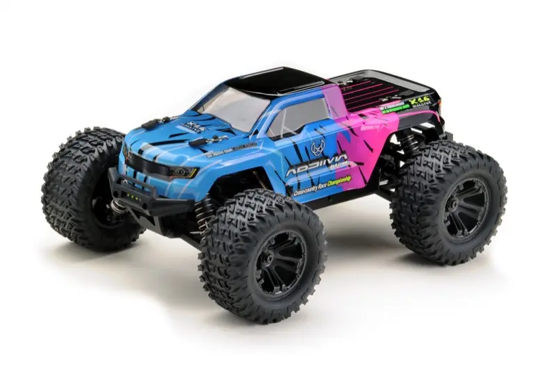 1:16 Monster Truck MINI AMT pink/blue 4WD RTR – RC Monster Trucks