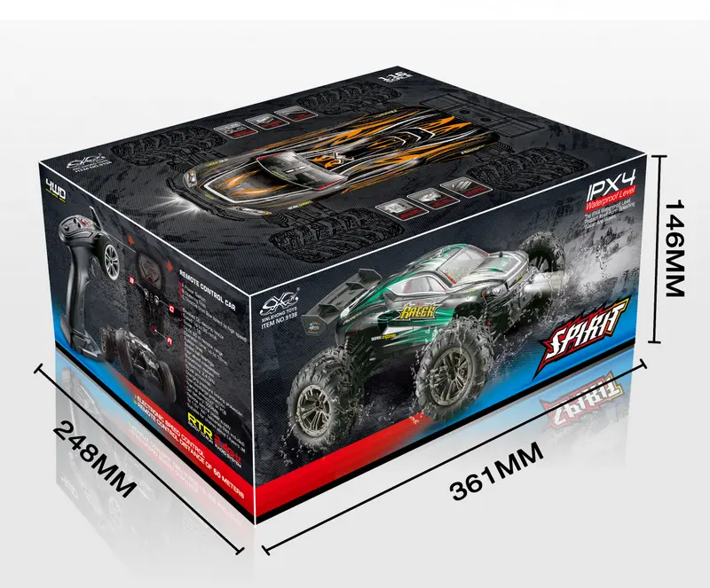 1:16 4WD High Speed Truggy RACER 2,4GHz Black/Orange – RC Buggies