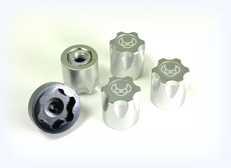 RC Crawler wheels 1:10 Alu. Hub Nut M4 silver (4) – RC Wheels & Tyres