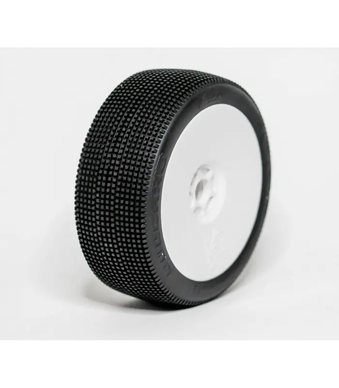 1:8 BUGGY VULCANO HARD PRE-MOUNTED WHITE 2PCS ""B1COMPOUND"" – RC Wheels & Tyres