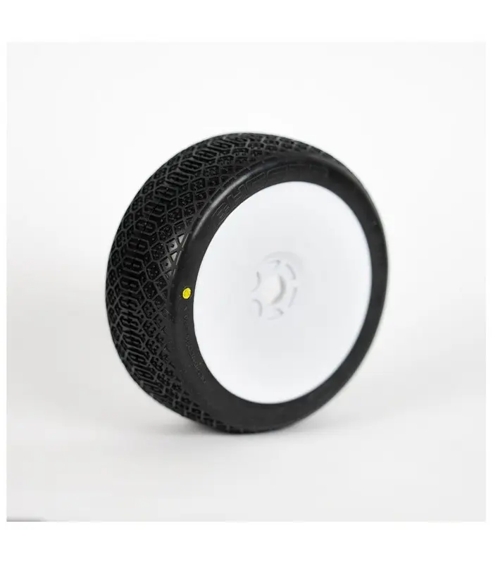 1:8 Buggy CHESTE SUPER SOFT "V2" pre-mounted white (2) – RC Wheels & Tyres