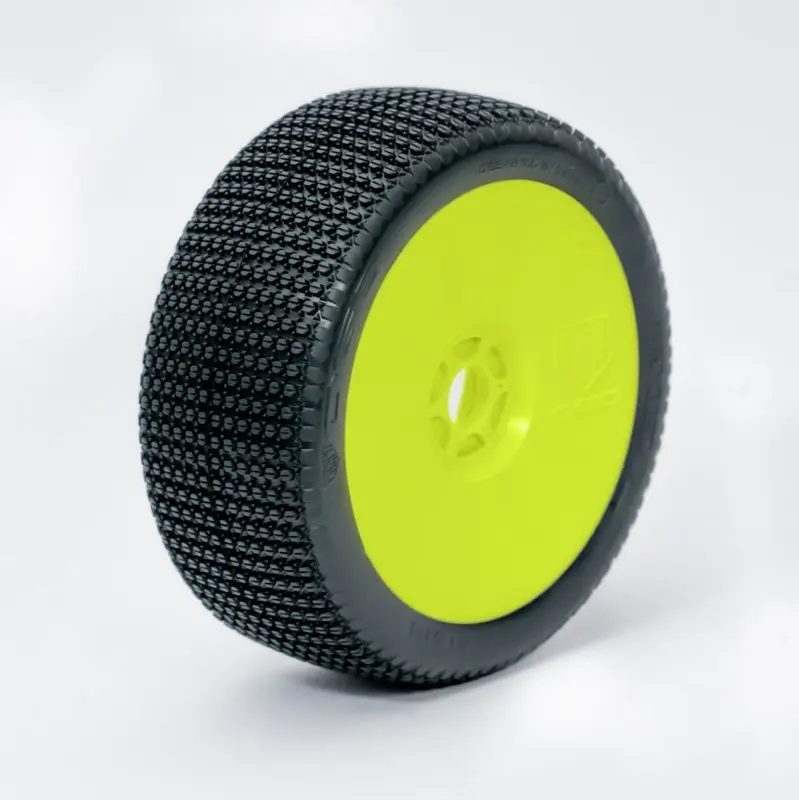 1:8 Buggy TWISTER SOFT "V2" pre-mounted yellow (2) – RC Wheels & Tyres