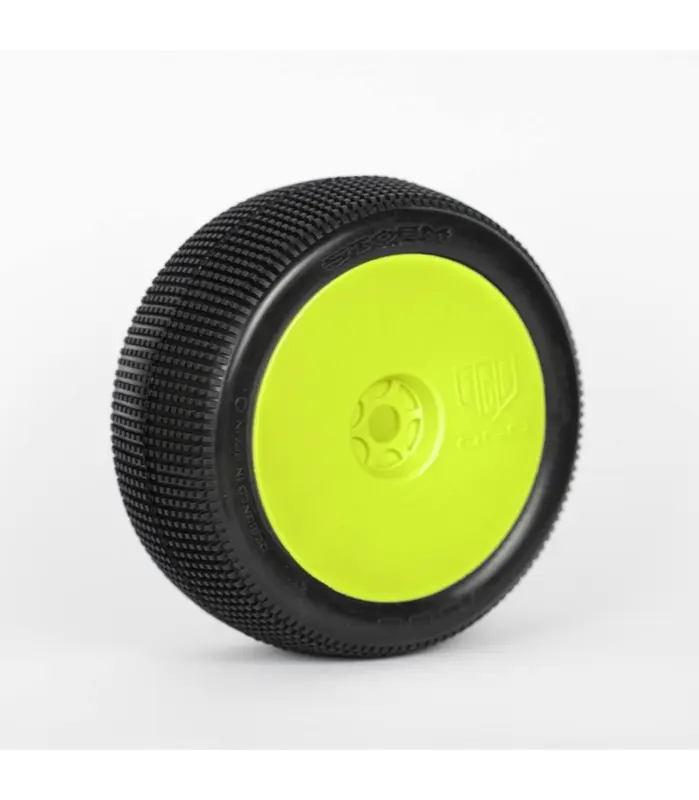 1:8 Truggy STORM CLAY pre-mounted yellow (2) – RC Wheels & Tyres