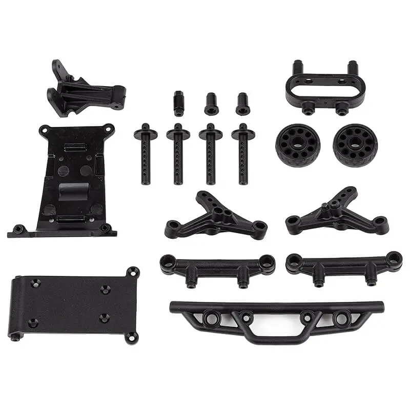 Team Associated Reflex 14Mt Bumper, Wheelie Bar, Body Mount Set – Team Associated Parts
