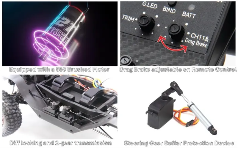 Absima WOLF RC Crawler 1.10th EP CR4.4 - Blue – RC Crawlers