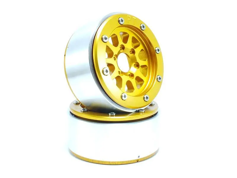 RC Crawler wheels Beadlock Wheels GEAR Gold/Gold 1.9 (2) w/o Hub – RC Wheels & Tyres
