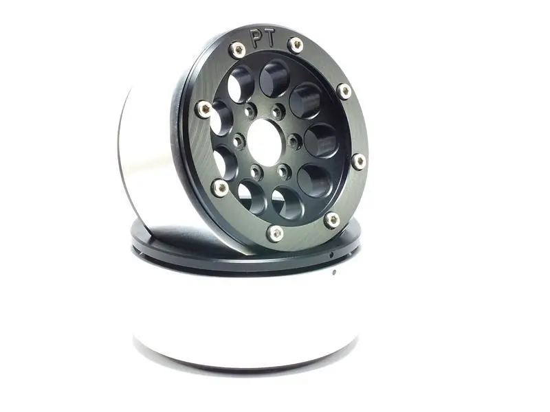 RC Crawler wheels Beadlock Wheels GUN Black/Black 1.9 (2) w/o Hub – RC Wheels & Tyres