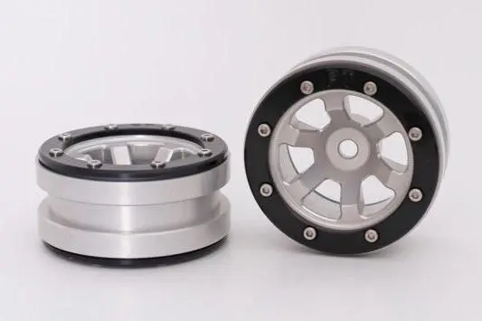 RC Crawler wheels Beadlock Wheels PT- Claw Silver/Black 1.9 (2 pcs)  – RC Wheels & Tyres