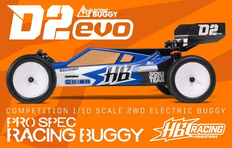 HB Racing D2 Evo 1/10 Competition Electric Buggy 2WD – RC Buggies