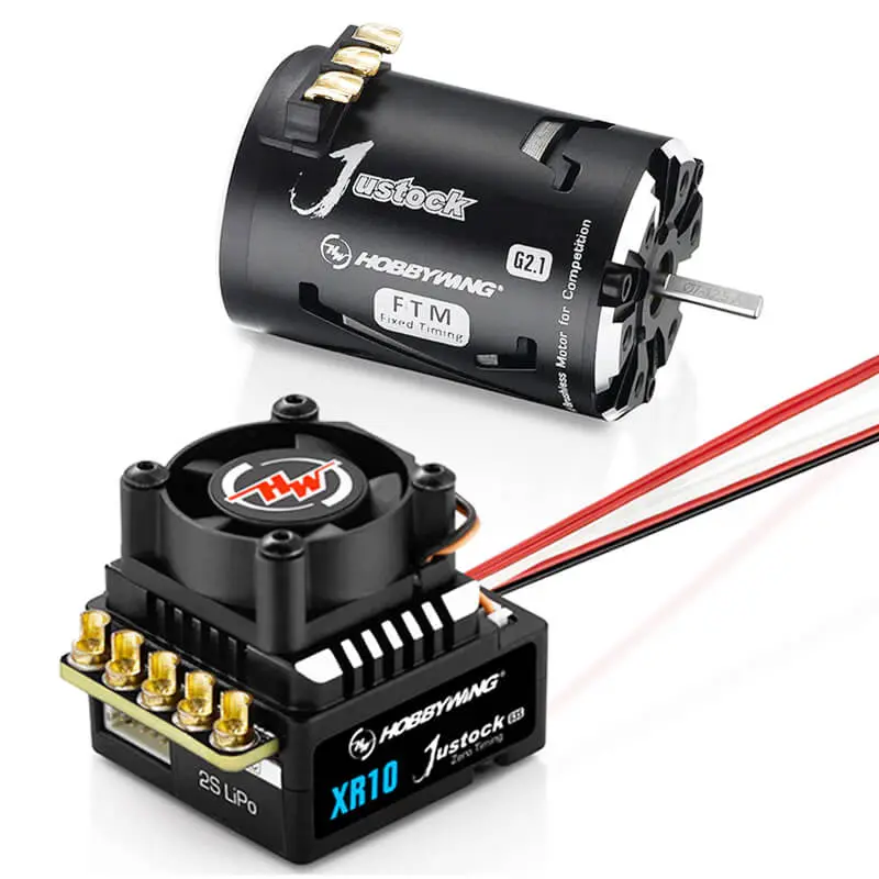 Hobbywing Combo Xr10 Justock G3S Esc/Justock G2.1 21.5T (Fixed Timing) – RC Motor & ESC combo