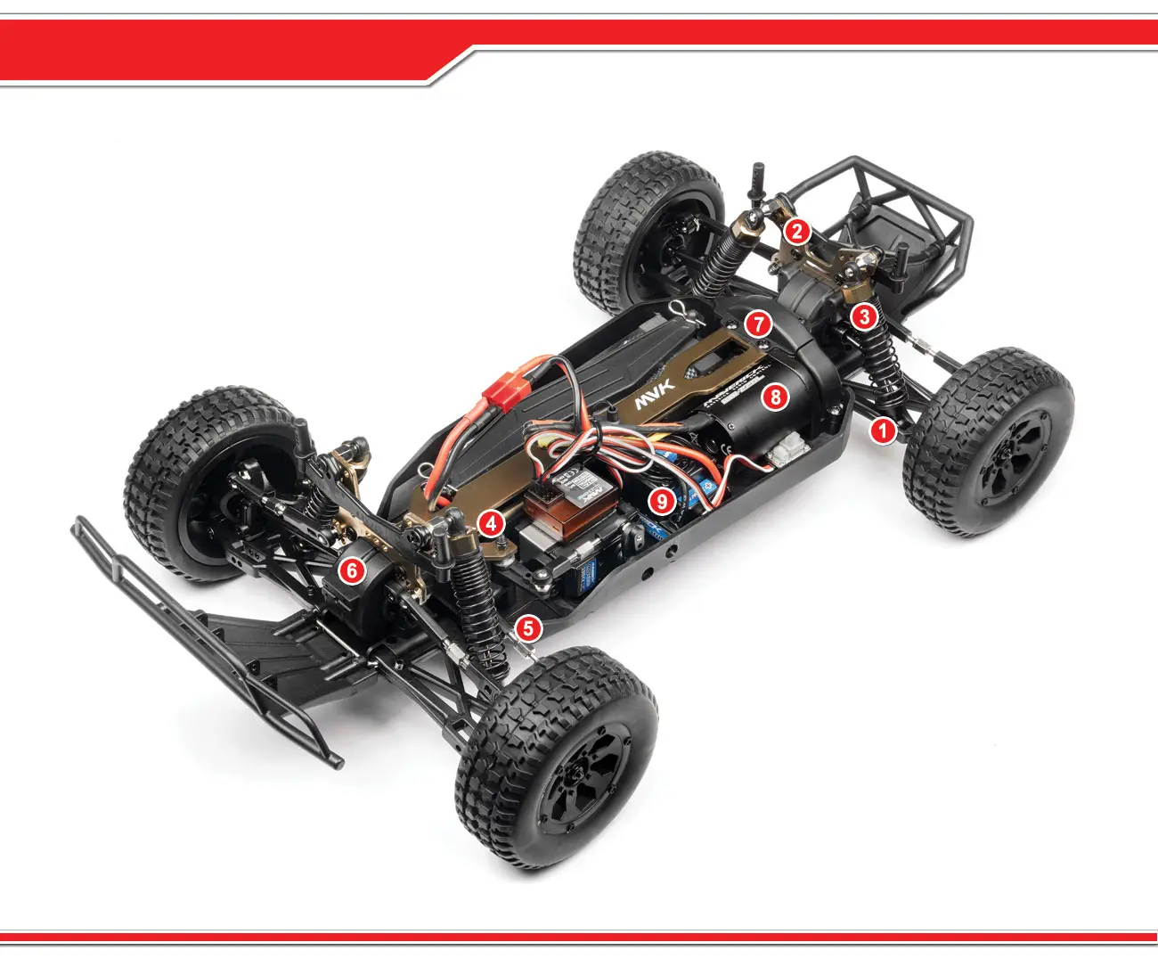 Maverick Strada dt Red Brushless RC car