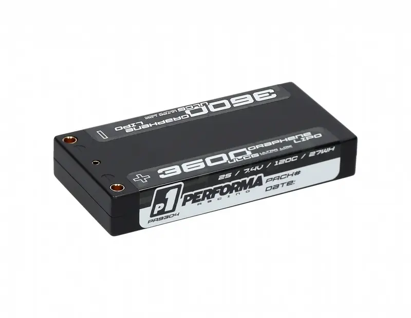 Performa Racing P1 Graphene Lipo Shorty 3600 ULCG 7.4V 120C – RC Batteries