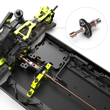 Rlaarlo Parts: S2 Alloy Steel Central Gear DriveShaft(33T-48P) For RZ001 For terminator – Rlaarlo Parts