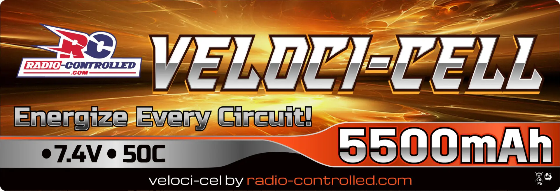 Velocicell 2S 50C 5500mAh high quality hard case battery with deans connector – RC Batteries