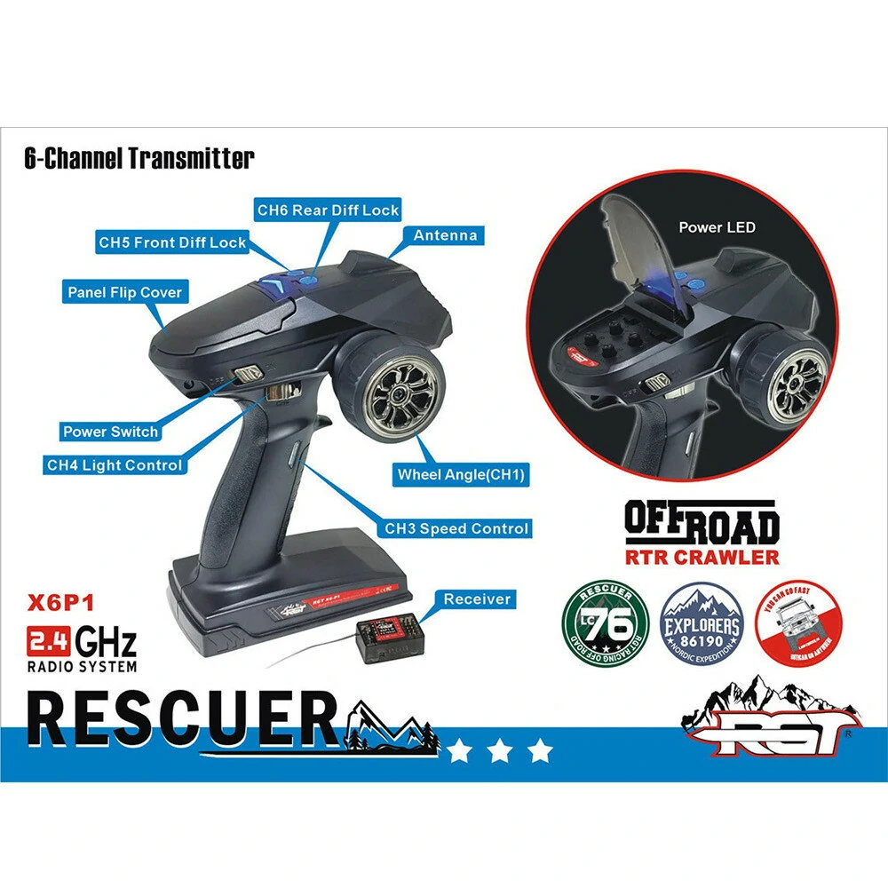 Rgt EX86190 Grey 1:10 4wd 2.4g Remote Control All Terrain RC Crawler truck – RC Crawlers