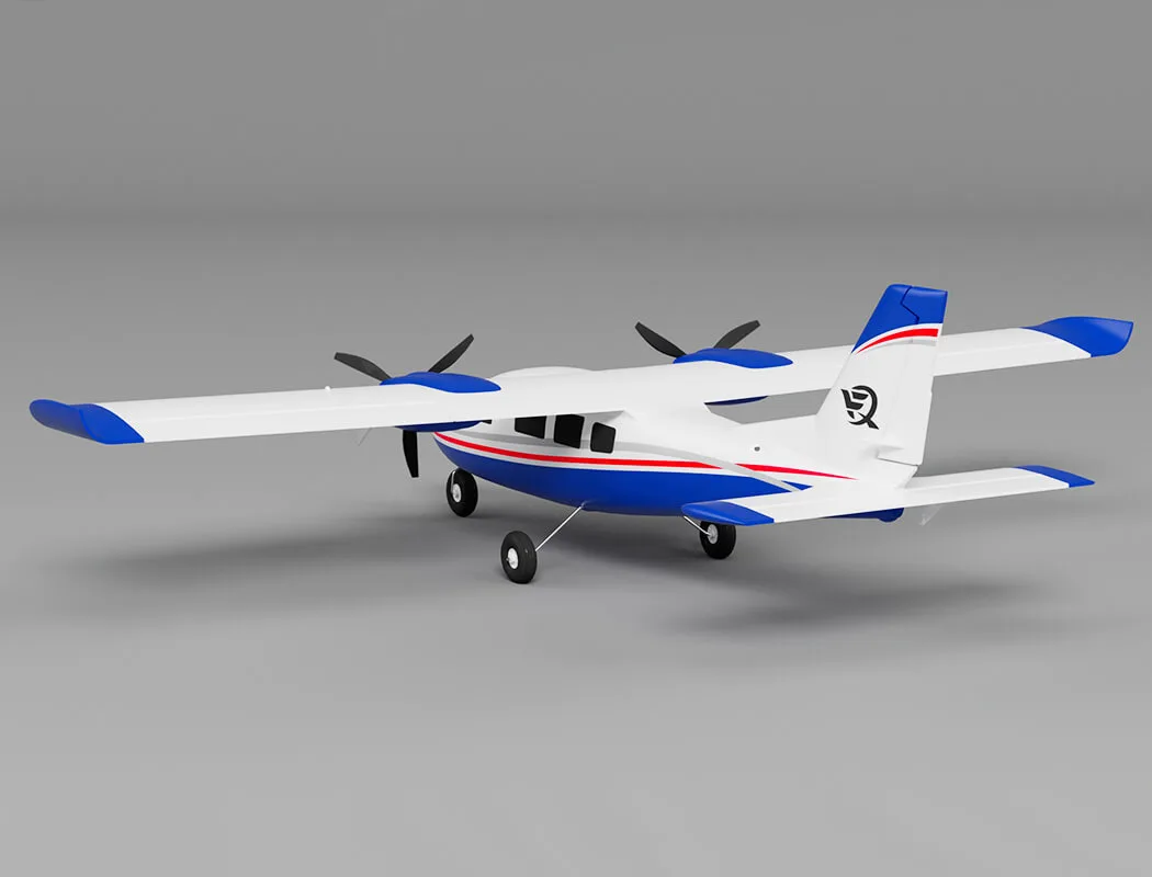 Xfly P68 Twin 850Mm Wingspan Blue – RC Planes