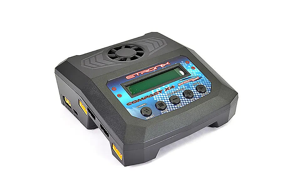 etronix powerpal compact x4 ac/dc charger (uk plug) – RC Battery Chargers
