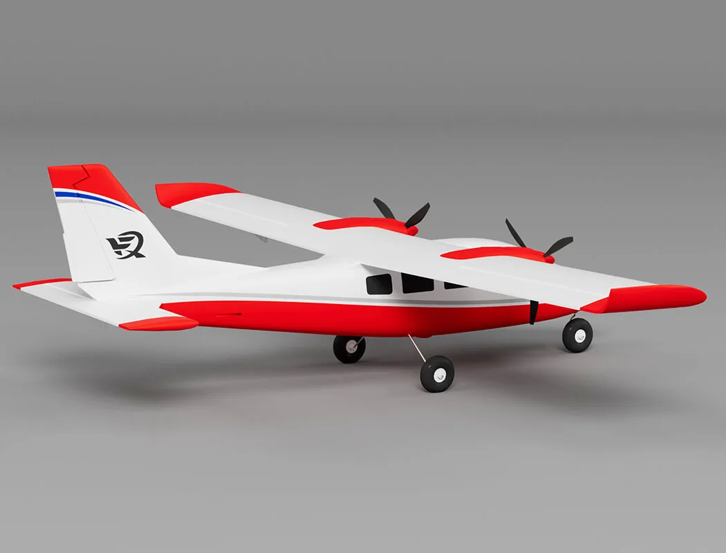 Xfly P68 Twin 850Mm Wingspan Red – RC Planes