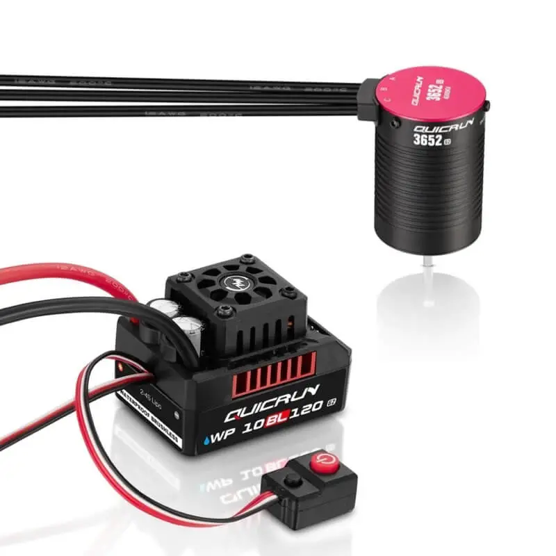 Hobbywing Quicrun Combo Esc G2 10Bl120/3652Sl 4000Kv G2 Motor – RC Motor & ESC combo