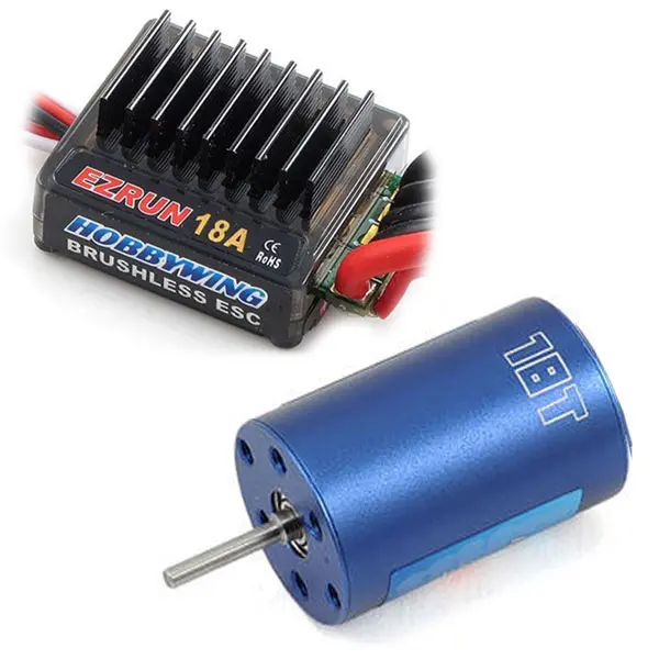 Hobbywing Ezrun 18A Esc & Brushless 2030 18T 5200Kv Motor Combo A2 – Under £50