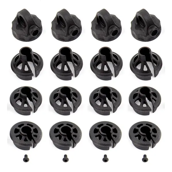 Team Associated B6.1/B74 Shock Caps and Spring Cups