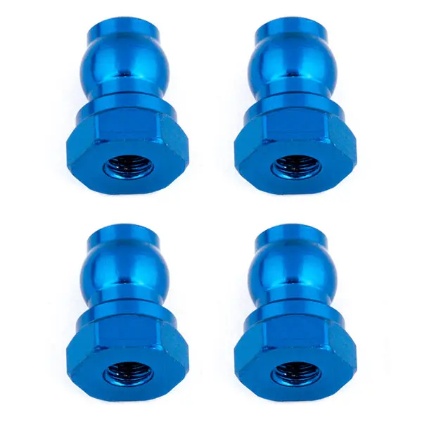 Team Associated Shock Bushings 10 Mm Blue Aluminium (7mm Offset)