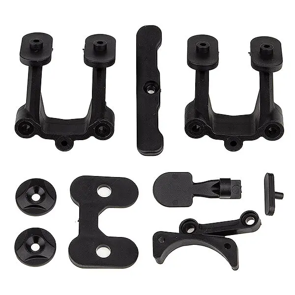 Team Associated RC10B74.2 Rear Body Mount/Wing Mounts/Bumper