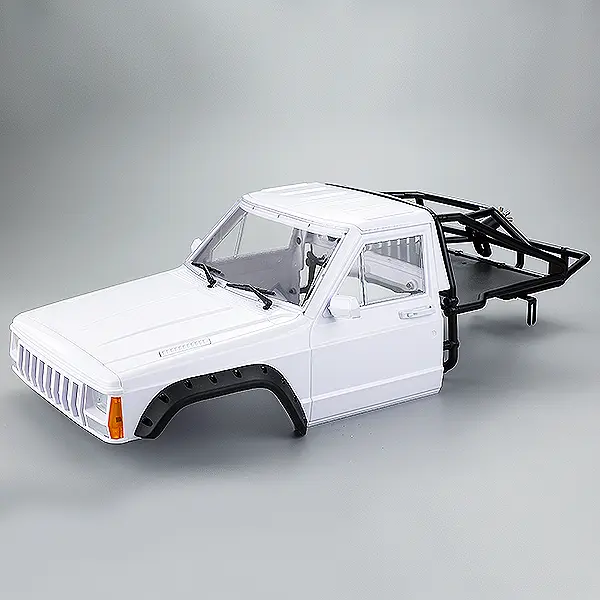 Fastrax 1/10 Rockee Pick-Up &amp; Rear Cage Hardbody 313-324mm - White