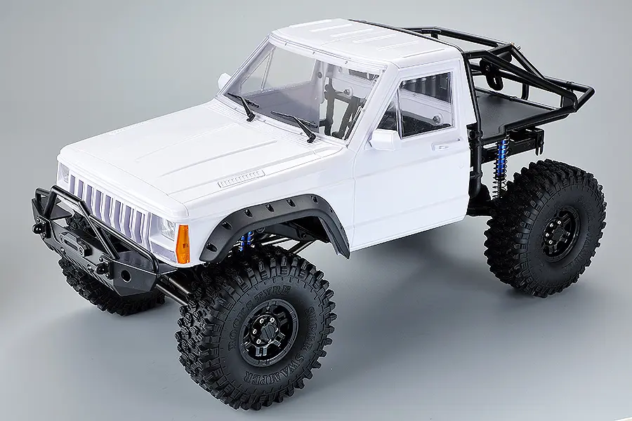 Fastrax 1/10 Rockee Pick-Up & Rear Cage Hardbody 313-324mm - White – view 4