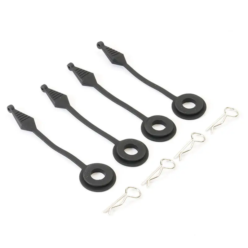 Fastrax Body Pin Holder/Body Protector 4pcs Large Black