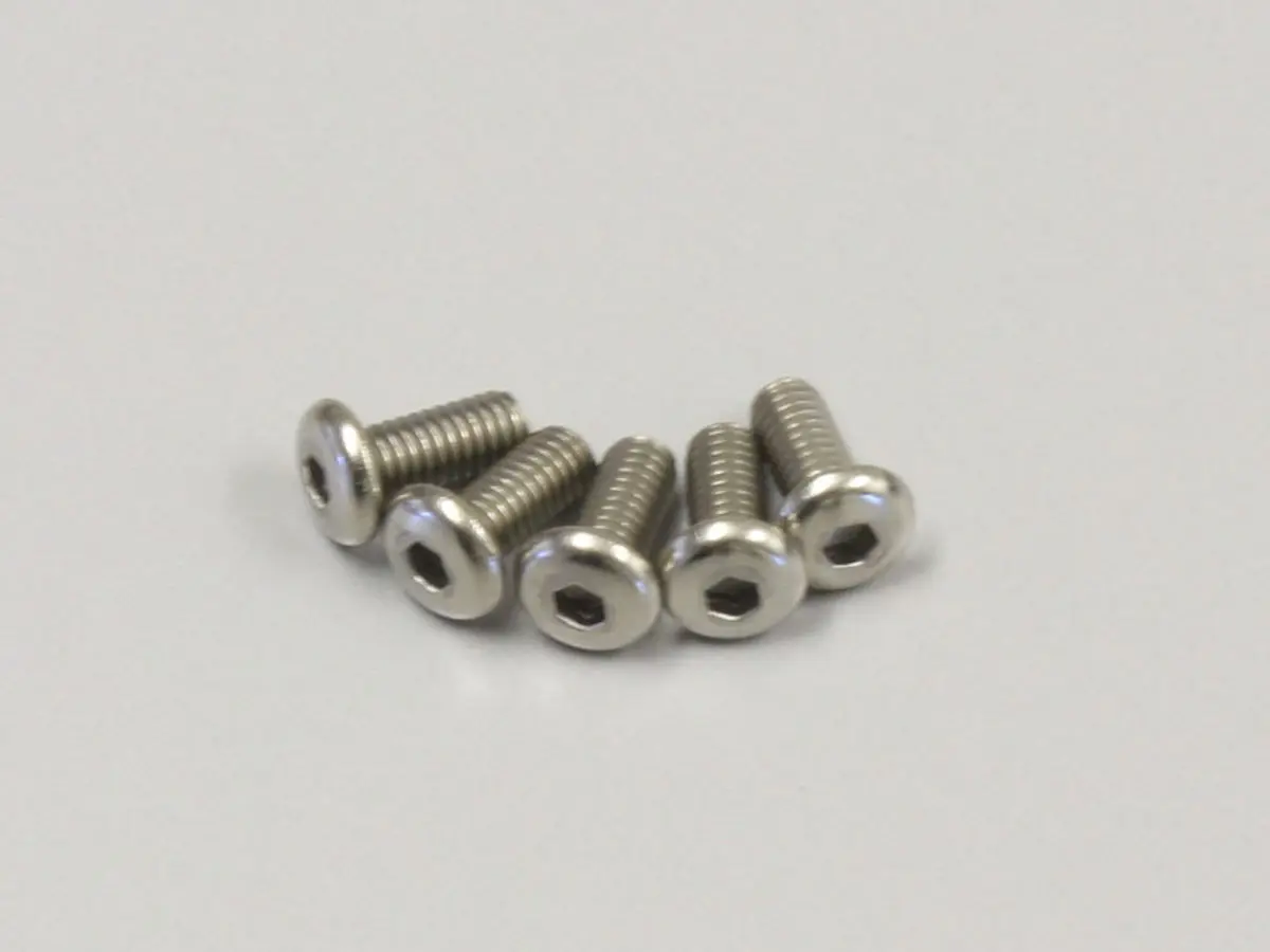 Hex Button Screws Titanium m2.6x6mm (5) Kyosho