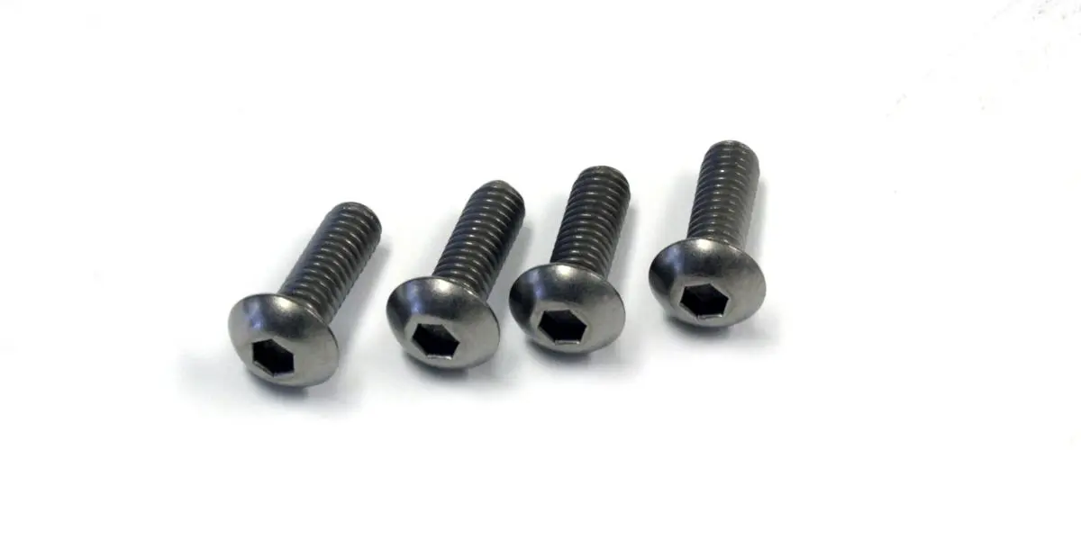 Hex Button Screws 4x12mm (4) Titan