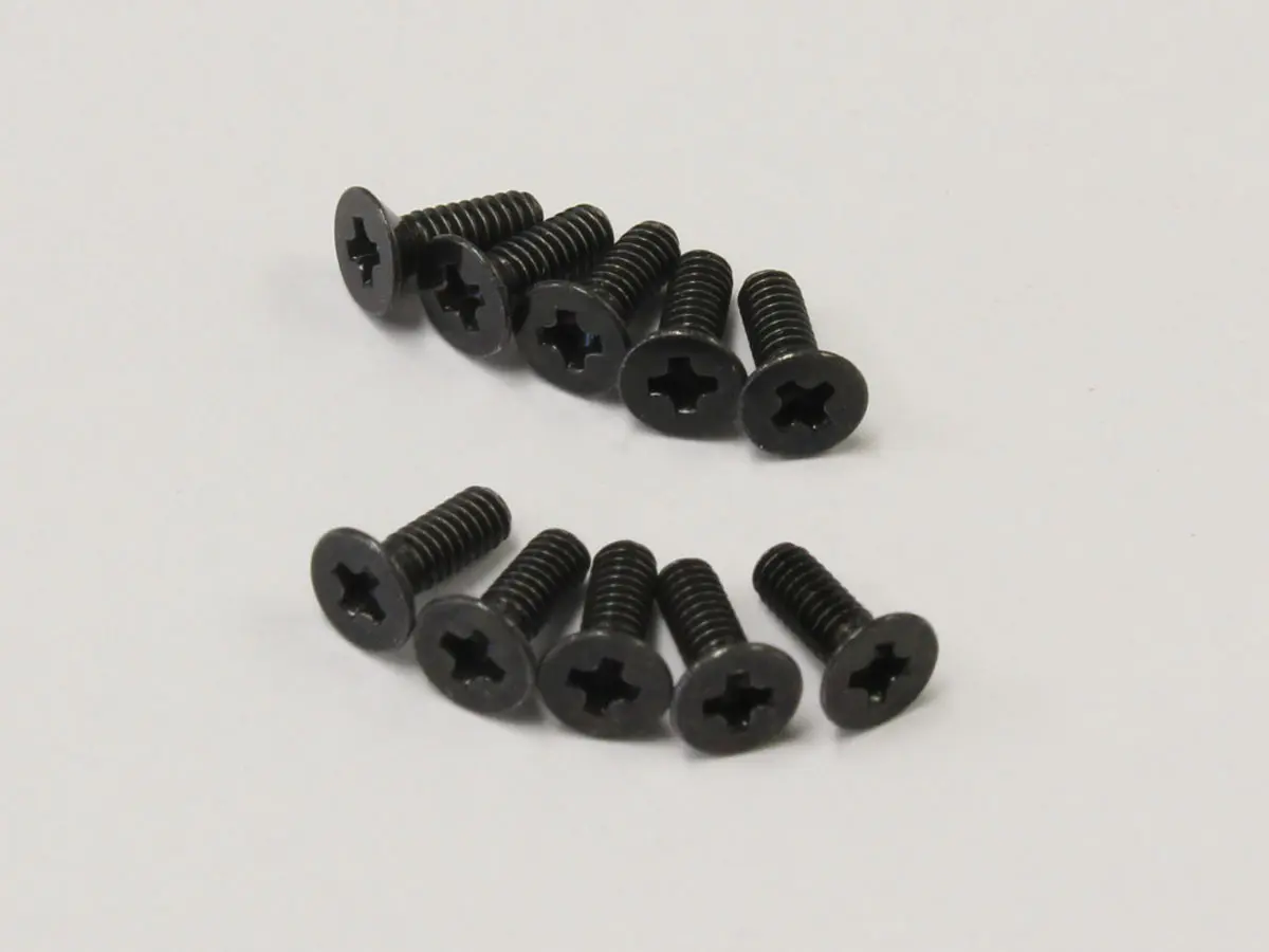 Flat Head Metallic Screws M2x6mm (10) Kyosho