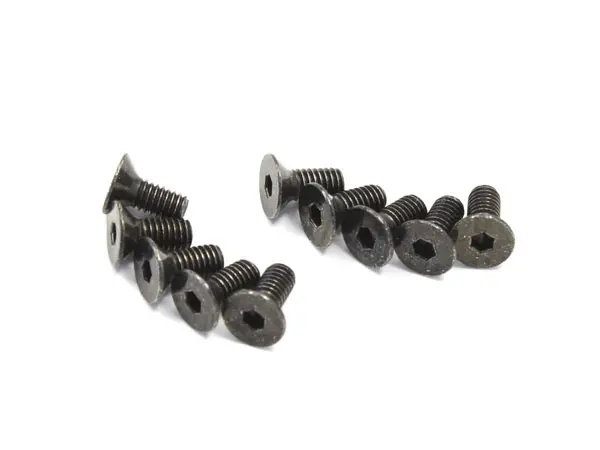 Hex Flat Head Screws m2.6x6mm (10) Kyosho