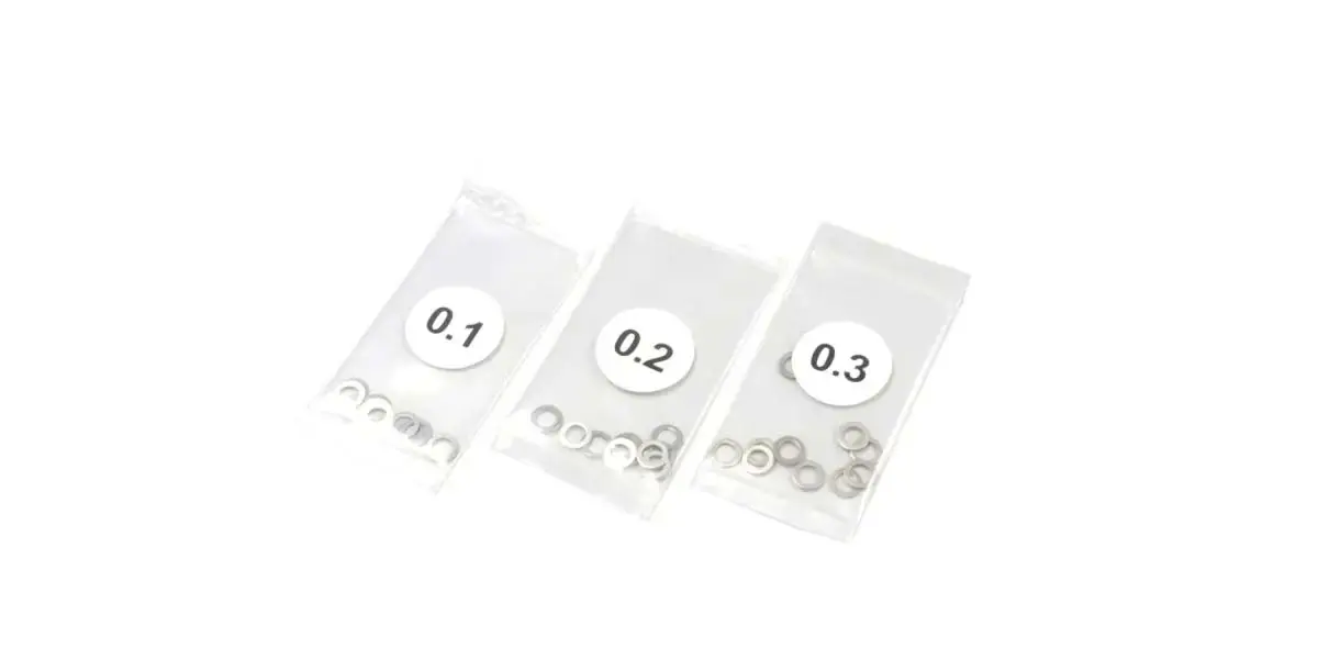 Shims 3.175mm (0.1-0.2-0.3) (10 Each) for 540 Motor &amp; Kingpin