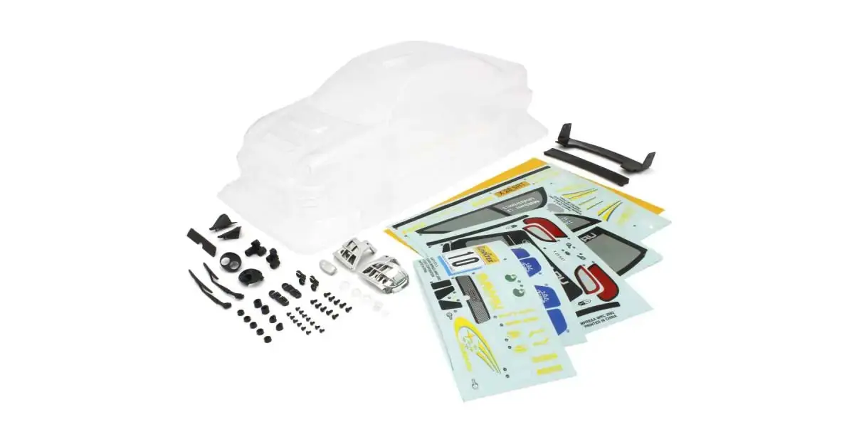 Kyosho Fazer Fz02-R 1:10 Subaru Impreza WRC 2002 Rally Clear Body Set