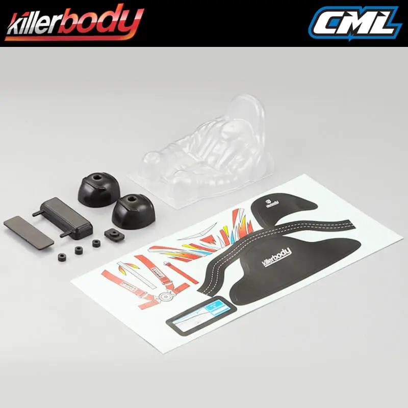 Killerbody Driver Figure W/Helmet &amp; Seat 1/10 Scale