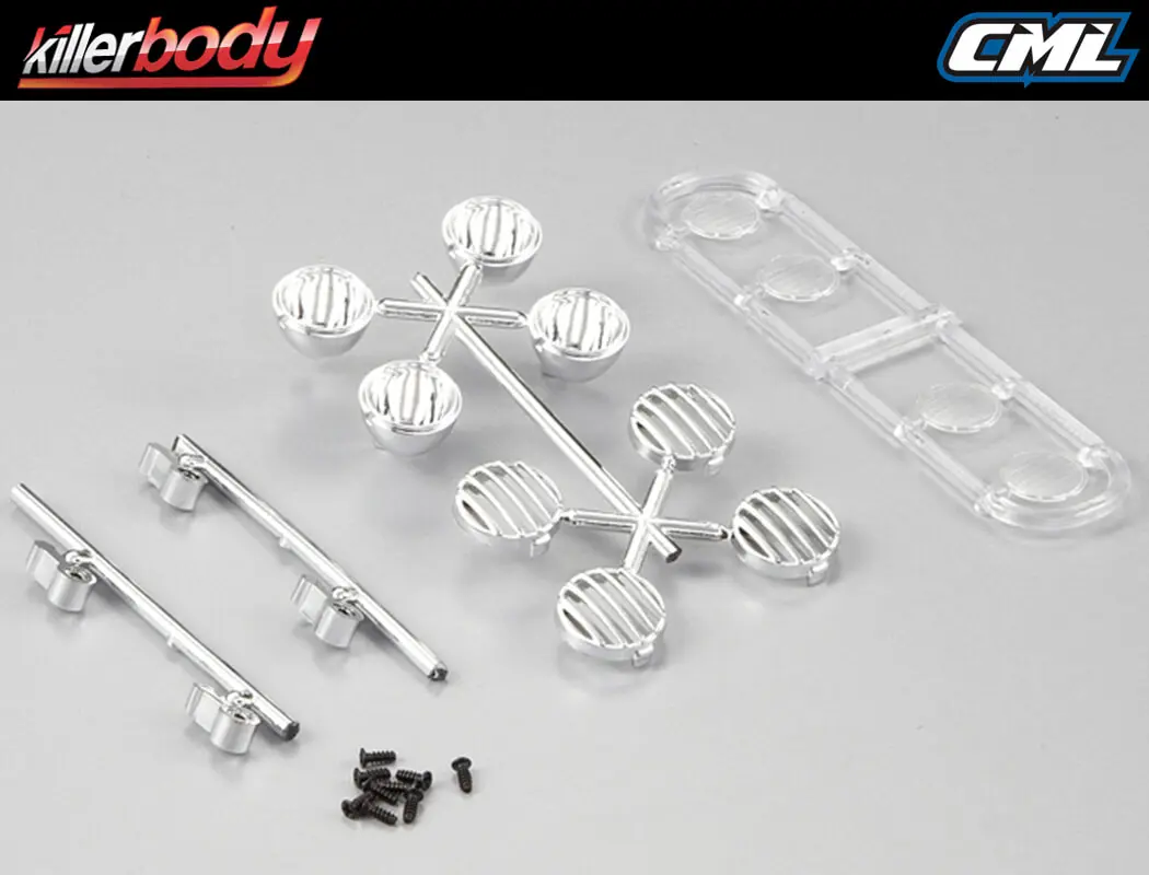 Killerbody Chrome Light Set for Roof Rack Type A – view 2