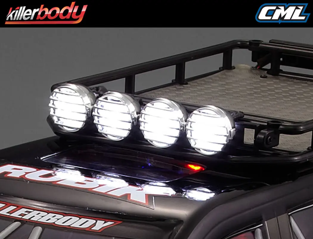 Killerbody Chrome Light Set for Roof Rack Type A – view 3