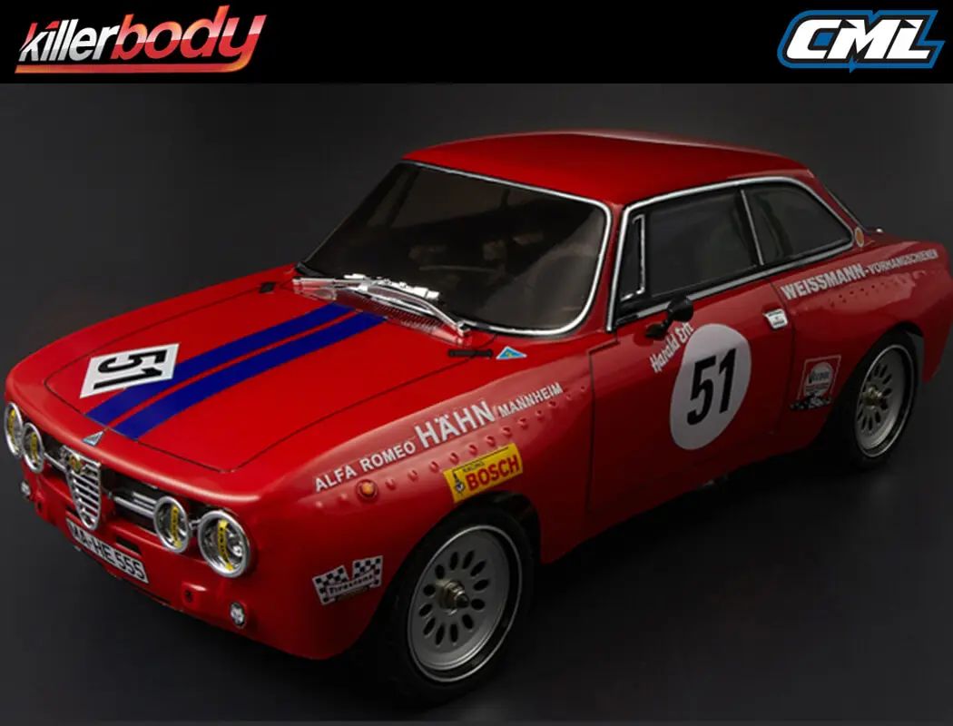 Killerbody Alfa Romeo 2000 Gtam 190mm Clear Body – view 3