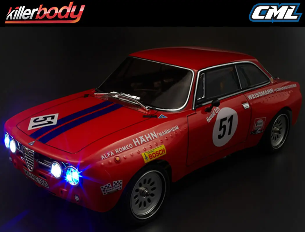 Killerbody Alfa Romeo 2000 Gtam 190mm Clear Body – view 5
