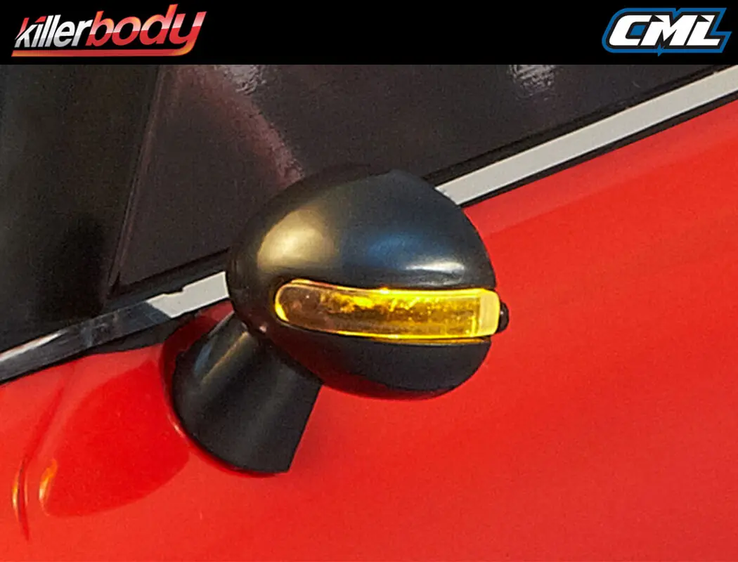 Killerbody Wing Mirror "C" W/L Ed Unit Set 1/10 Touring Car – view 3