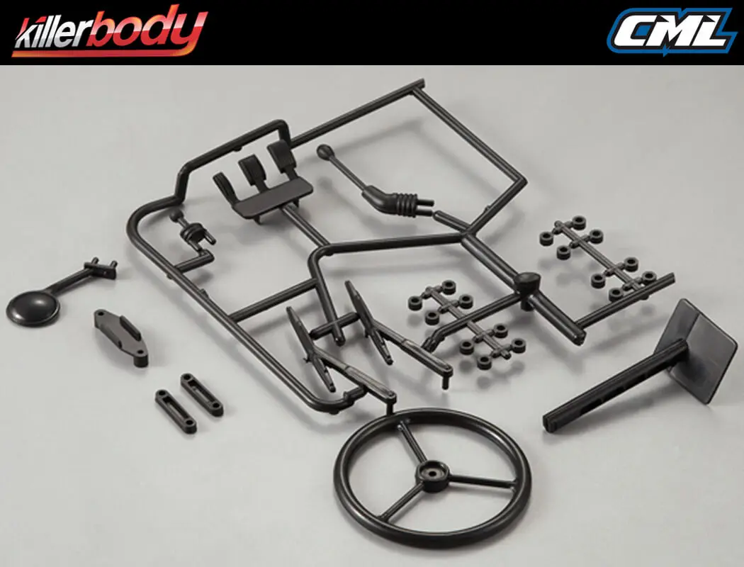Killerbody Black Plastic Parts for Warrior Body – view 2