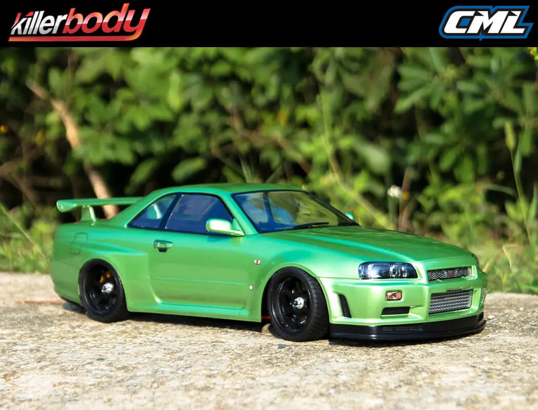 Killerbody Nissan Skyline R34 195mm Clear Body – view 3
