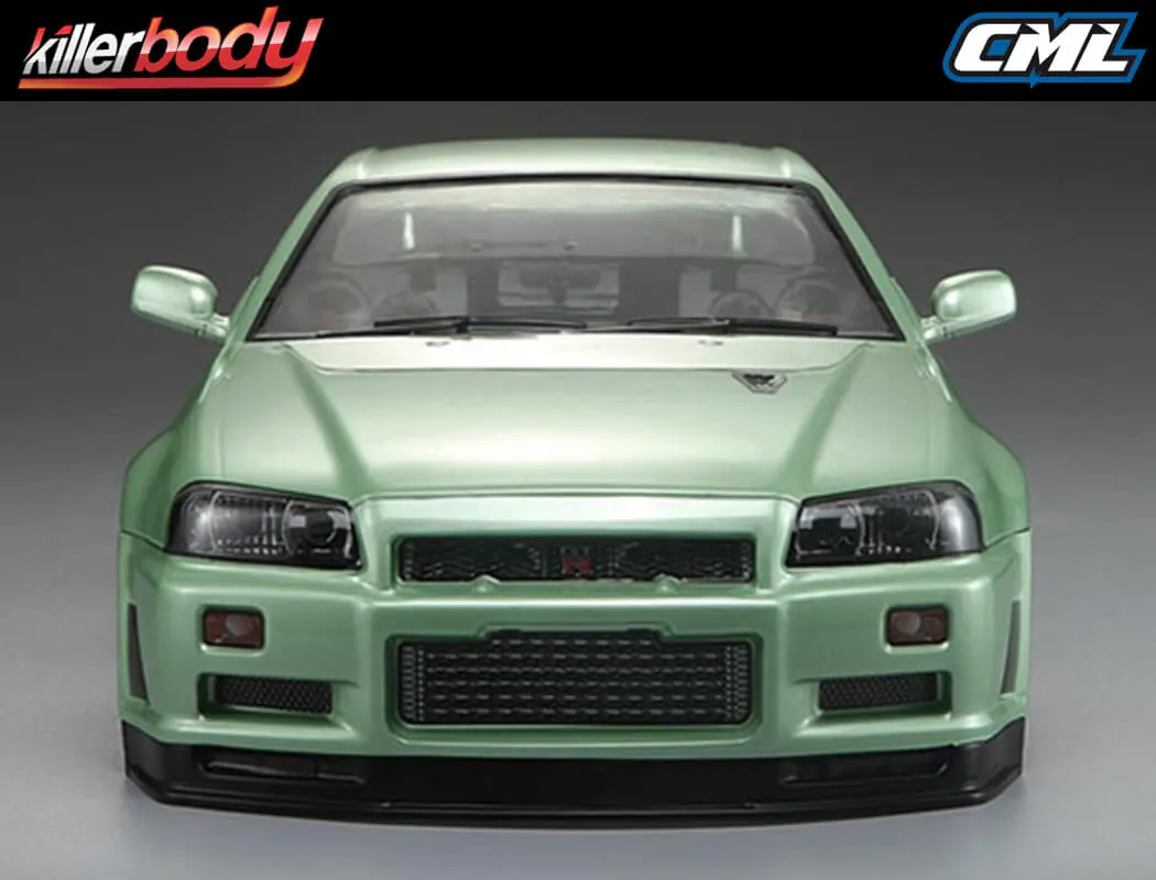 Killerbody Nissan Skyline R34 195mm Finished Body-Green – view 2