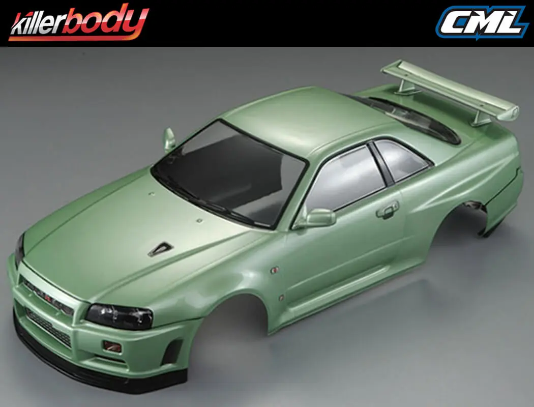Killerbody Nissan Skyline R34 195mm Finished Body-Green – view 5