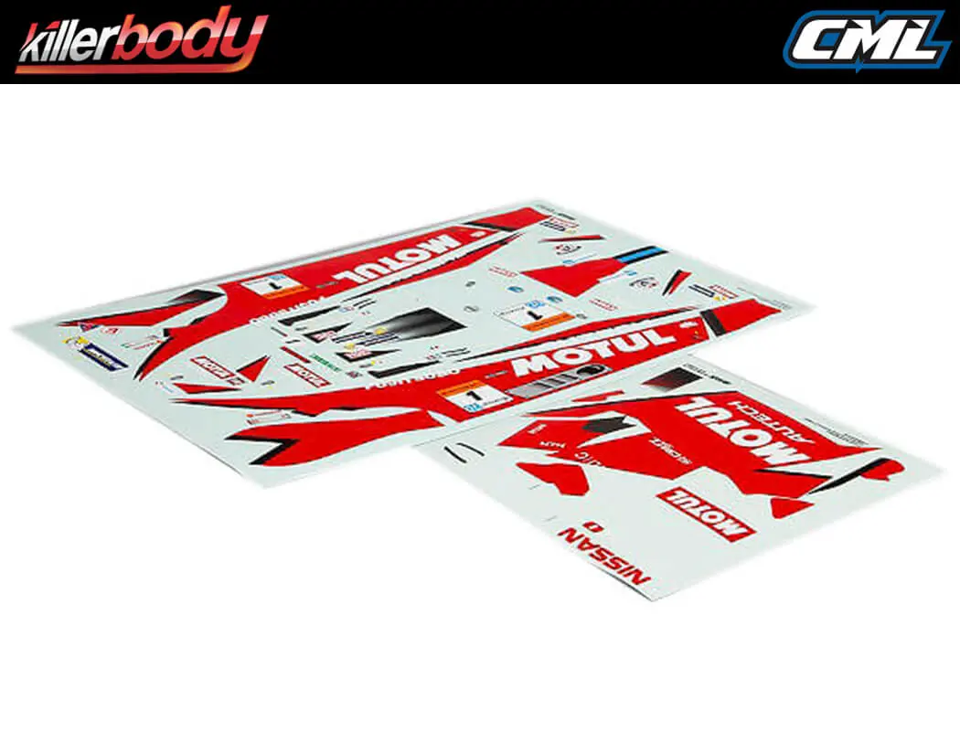 Killerbody Nissan Motul Autech Gt-R Decal Sheet – view 2
