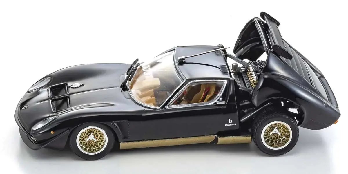 Kyosho 1:43 Lamborghini Miura SVR 1970 Black-Gold – view 3