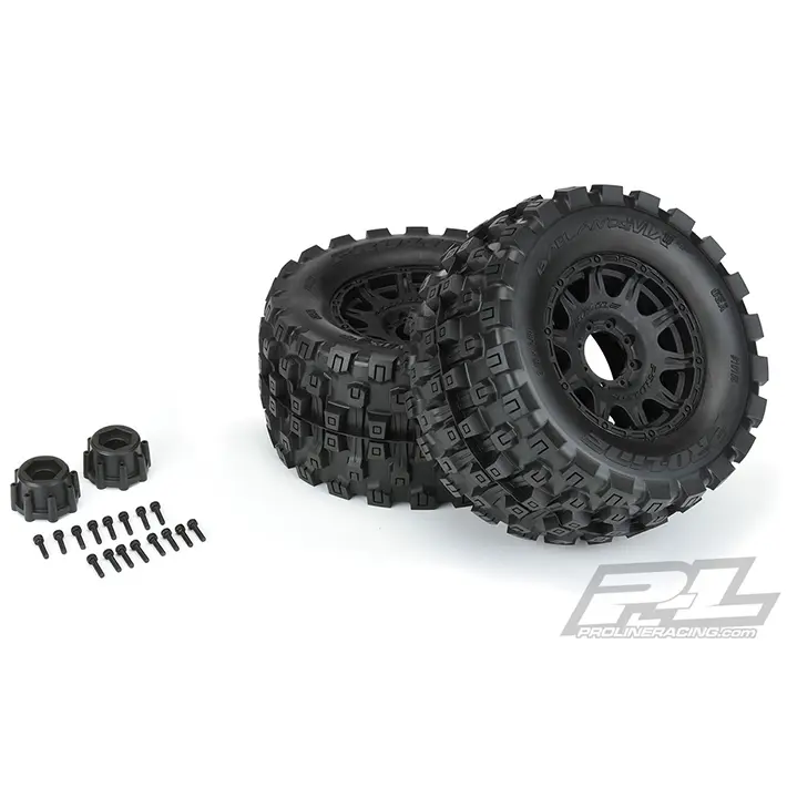 Proline Badlands Mx38 Hp 3.8" Tyre+raid Black 8x32 Hex 17mm – view 3