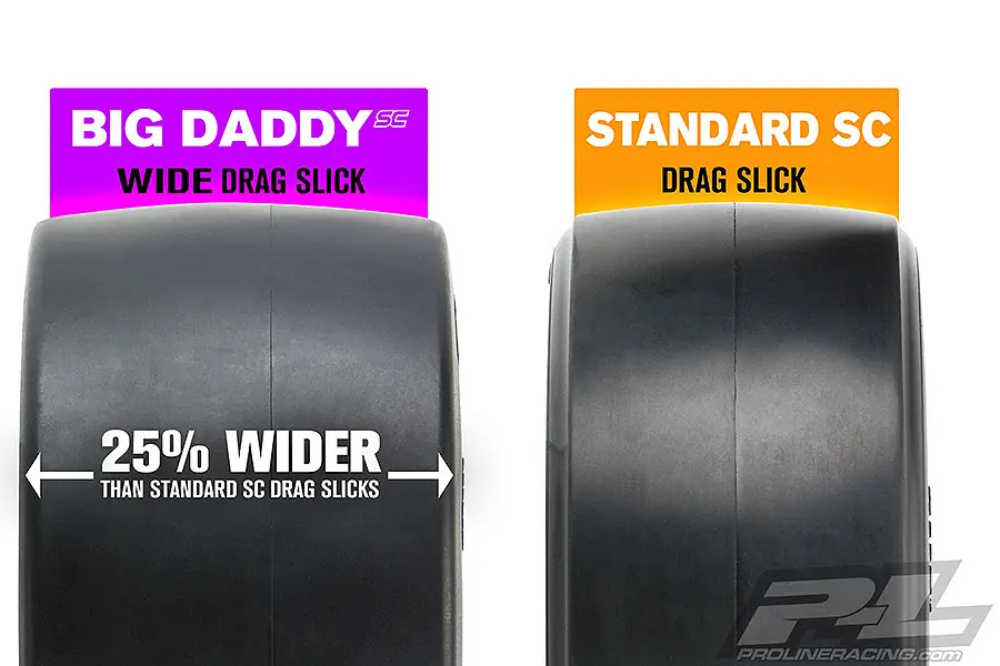 Proline Big Daddy Drag Slick 2.2/3.0 Mc Clay Sc Rear Tyres – view 6